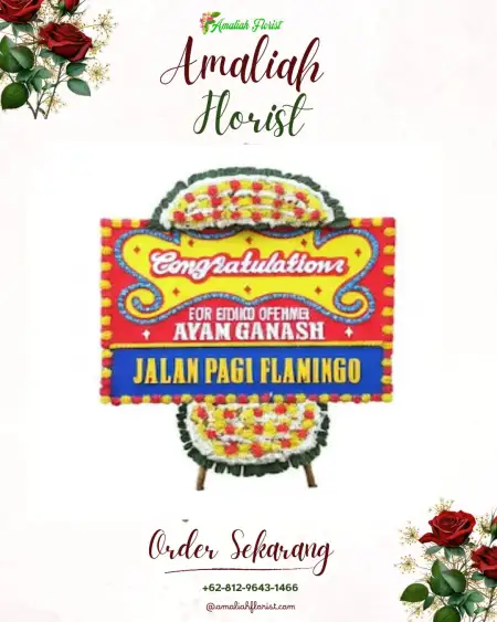 Sewa Papan Bunga Wedding Hall Cibinong